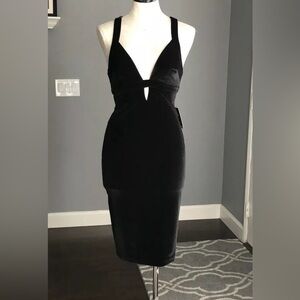 Express Black Backless Dress